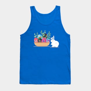 happy easter bunny basket Tank Top